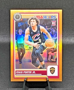2023-24 NBA Hoops Premium Stock Orange Prizm SN# /299 CRAIG PORTER JR. (RC) #65 - Picture 1 of 4