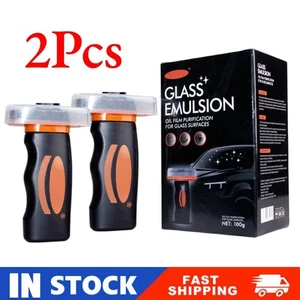 2xCar Oil Film Cleaner,Glass Guard,Autom otive Oil Film Cleaning Brush - Picture 1 of 11