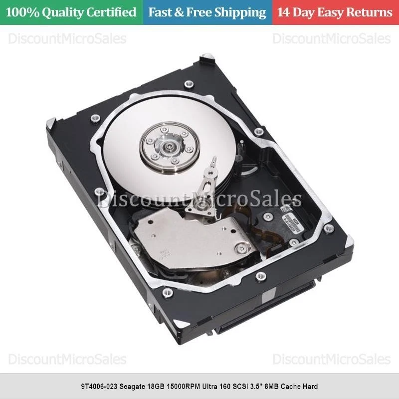 9T4006-023 Seagate 18GB 15000RPM Ultra 160 SCSI 3.5" 8MB Cache Hard - Image 1 of 1