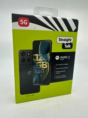 Straight Talk Motorola Moto G 2025, 5G, 128GB, Gray - Prepaid Smartphone 🔒 NEW - Image 1 of 4