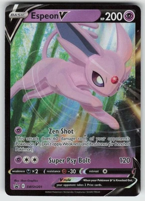 Espeon V Promo SWSH: Sword & Shield Promo Cards SWSH201 NM - Image 1 of 2