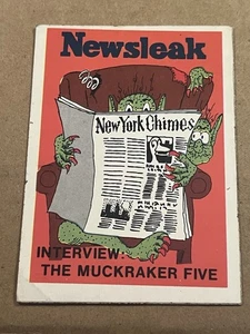1973 Fleer Crazy Covers Newsleak Interview: The Muckraker Five - Picture 1 of 2