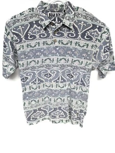 Vtg Bugle Boy Abstract Print Button Down Shirt Men’s XL 80s 90s - Picture 1 of 8