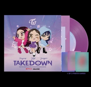 TAKEDOWN 7” VIOLET VINYL SINGLE FROM KPOP DEMON HUNTERS PRESALE NEW - Picture 1 of 2