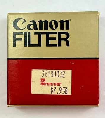 NIB NOS Canon 52mm skylight 1x Filter Screw-in For Canon EF FD Lens w/Case   S3 - Image 1 of 3