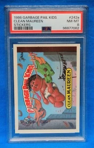 1986 GARBAGE PAIL KIDS # 242a CLEAN MAUREEN PSA 8 NM-MT # 96877082 STICKERS - Picture 1 of 2