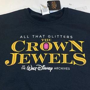 NEW NWT WALT DISNEY THE CROWN JEWELS BOWERS MUSEUM JUMPER SWEATSHIRT Sz Mens L - Picture 1 of 5