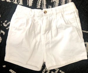 Boys Sz 5T White Cotton Khaki SHORTS Zip Button Pocket Cherokee Chino Pleats 5 - Picture 1 of 5