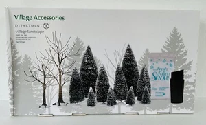Dept 56 Christmas Village Accessory Landscape Trees Snow 14 Pieces #52590 - Picture 1 of 7