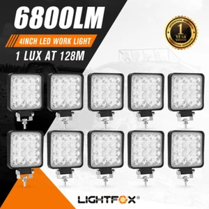 10 X OSRAM Led Work Light Bar Flood Square Fog Lamp Reverse Offroad 4WD - Picture 1 of 12