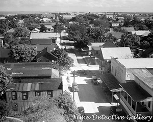 Vogelperspektive von Key West, Florida - 1938 - Vintage Fotodruck - Bild 1 von 1