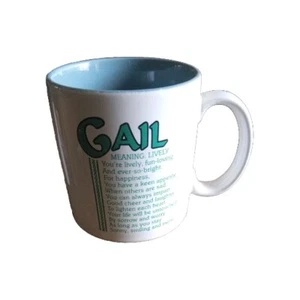 VINTAGE Papel GAIL Name Bedeutung Kaffeebecher Tasse Tee - Bild 1 von 4