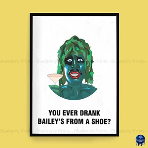 ANTIGUO LUGAR DE GREGGG, citas de personajes, estampado de The Mighty Boosh (3 tamaños) - Imagen 1 de 6