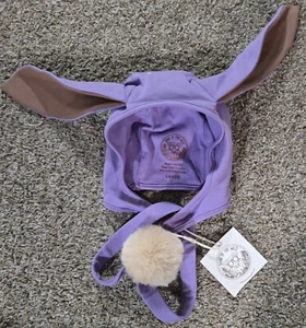 Band Of The Wild Purple Bunny Hat And Fluffy Tail With Tags - Picture 1 of 4