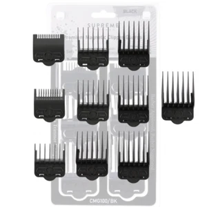 Peines guía magnética Supreme Trimmer | 10 protectores para cortadoras | CMG100 negro - Imagen 1 de 6
