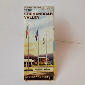 Vintage Tourist Guide To The Shenandoah Valley 1980 Lge Map Tourist Attractions - Picture 1 of 5