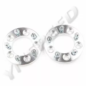 US 2PCS 5x120mm / 5x4.7'' Bolt 12x1.5 Studs Wheel Spacers Adapters 1" Thick 5lug - Picture 1 of 5