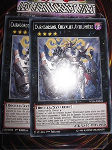 YU-GI-OH! COM CAIRNGORGON CHEVALIER ANTILUMIERE LOT DE 2 (PLAYSET) WIRA-FR049 - Picture 1 of 1