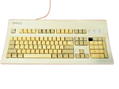 Dell AT101W Wired PS2 Mechanical Keyboard ** READ MISSING KEY** - Image 1 of 4
