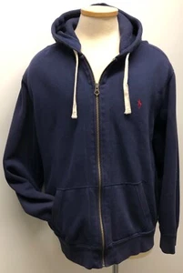 RALPH LAUREN POLO FULL ZIP HOODIE LOGO SWEATSHIRT SCHWERE BAUMWOLLMISCHUNG 2XL - Bild 1 von 9