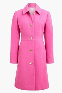 J.Crew rosa Mantel Lady Day Wolle - Größe 18 - NEU mit Etikett - Bild 1 von 7