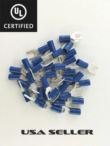 14-16 STÄRKE 100 STK NYLON SPATEN # 10 TERMINAL STECKER AWG ELEKTRO CRIMP AUTO - Bild 1 von 1