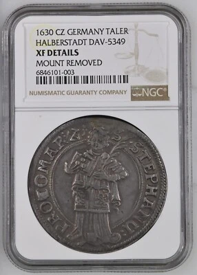 1630 CZ GERMANY TALER HALBERSTADT DAV-5349 NGC XF DETAILS - Image 1 of 4