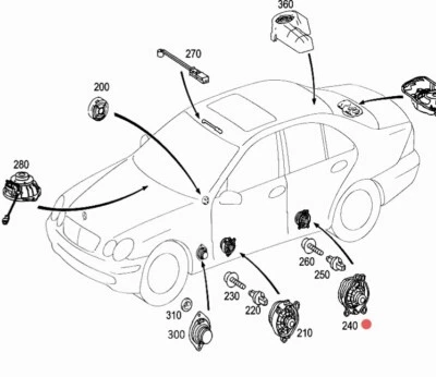 MERCEDES W203 C W209 CLK ALTOPARLANTE POSTERIORE OEM A2038201602 - Immagine 1 di 4