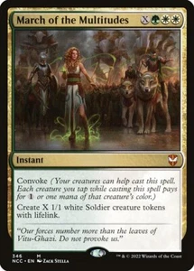 March of the Multitudes MTG Commander: Streets of New Capenna NM x1 - Magic Card - Picture 1 of 1