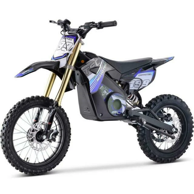 MotoTec Pro 48V 1500W Electric Dirt Bike - Lithium Blue