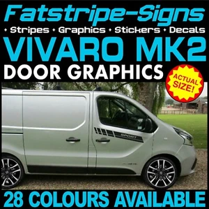 passend für VAUXHALL VIVARO MK2 TÜRAUFKLEBER GRAFIK AUFKLEBER CAMPER VAN WOHNMOBIL - Bild 1 von 2