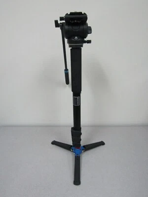 Benro A48FDS4PRO Aluminum Monopod with 3-Leg Base -- Max Load 8.8 lb (4 kg) (d) - Image 1 of 4