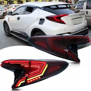 Set of Dynamic LED Rear Tail Light Stop Lamp For Toyota C-HR CHR 2017-2019 2020 - Picture 1 of 15