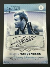 2017 AFL REGAL GREATS OF THE GAME SIGNATURE RICHIE VANDENBERG 33/100