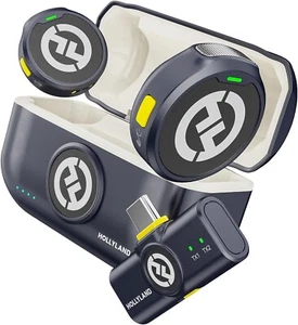 Hollyland Lark M2 Microfono Lavalier Wireless (2TX+1RX) per Telefoni Android, - Foto 1 di 1
