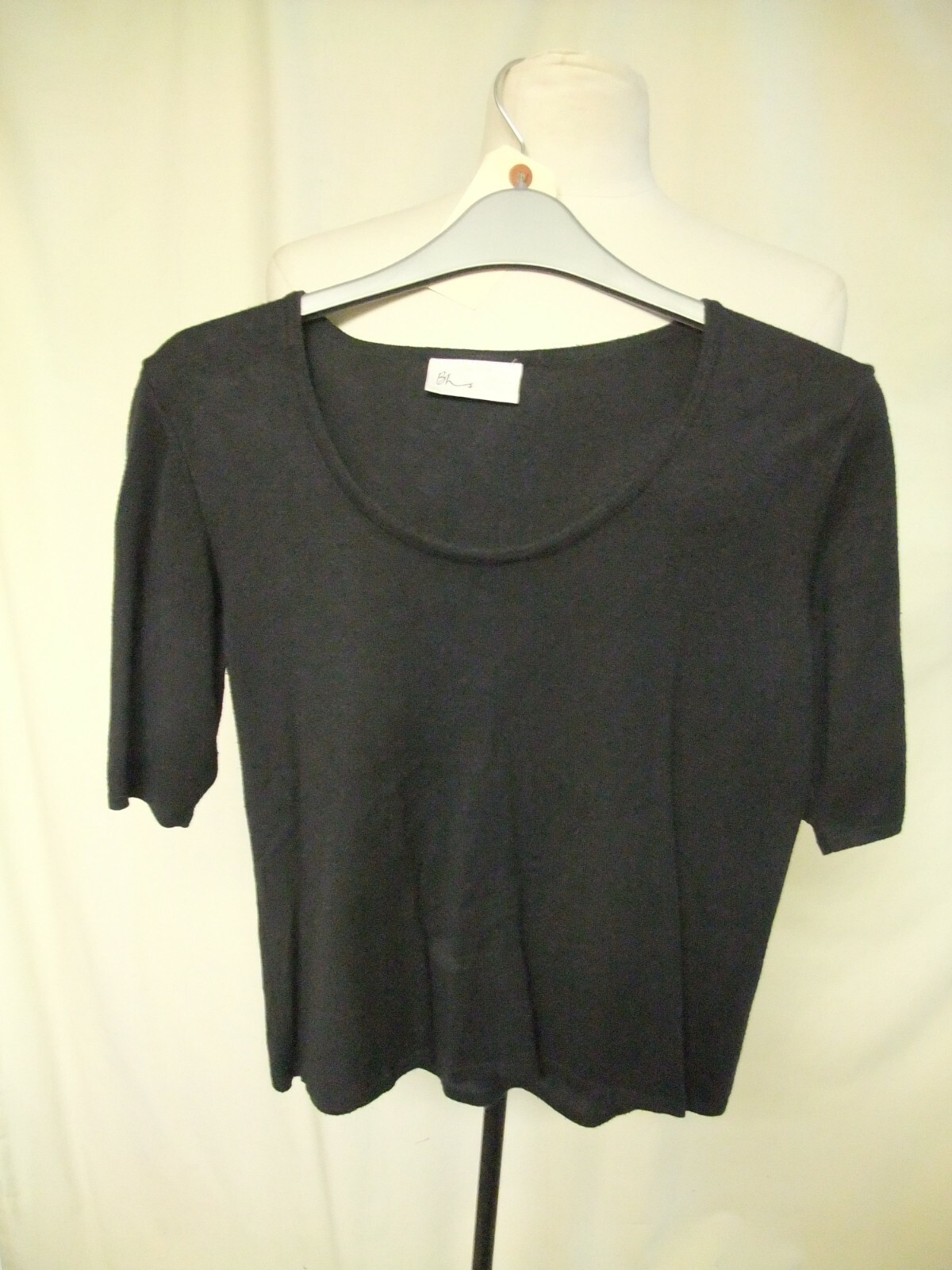 Ladies Jumper Top BHS UK 14 black 