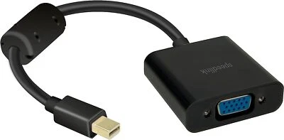 Speedlink Mini Display Port auf VGA Adapter Audiokabel Adapter Monitor Schw - Bild 1 von 4