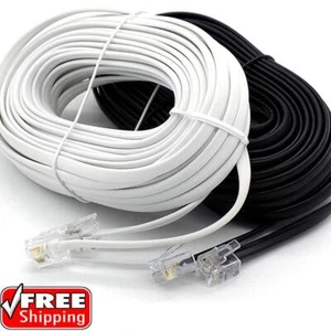 RJ11 to RJ11 Cable ADSL BT SKY Broadband Modem Internet DSL Land Line Lead Lot - Photo 1/14