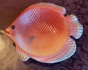 VTG. Fitz and Floyd Coral Fish Serving Dish Wall Hanger - Picture 1 of 5