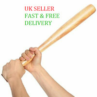 24'' Fun Wooden Baseball Bat Heavy Duty Outdoor Sports 62cm UK SELLER