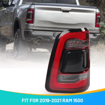 Driver w/ Blind Spot LED Tail Light For 2019-2024 Dodge RAM 1500 Red Lamp Left Foto 1 de 4