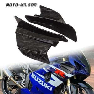 Motorcycle modification refitted carbon fiber fixed wing - Wood Carbon Grain - Picture 1 of 14
