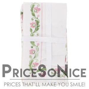Williams Sonoma rosa bemalte Ranken Abendessen Servietten, 4er Set UVP 60 $ - Bild 1 von 2