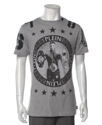 Plein Sport Mike Tyson Boxeo Salón del Otoño Nueva Camiseta Talla Grande Herciage Gris Foto 1 de 4