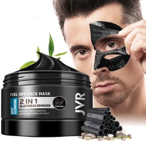 JVR Peel off Face Mask, Blackhead Remover Mask for Men , Charcoal Peel off Black - Picture 1 of 6