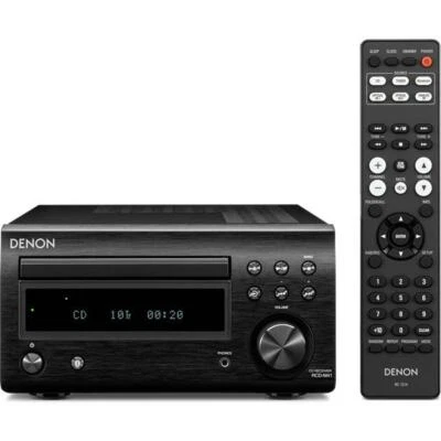 DENON RCD-M41-K Black CD Receiver System M Series‎ 30.9 cm x 21 cm x 11.5 cm 4kg - Image 1 of 2