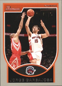 2007-08 Bowman Silver Toronto Raptors Basketball Card #53 Jorge Garbajosa /199