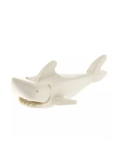 LEGO White Shark Animal Fish Figure 4x8x3 1x2 2548 Part 2547c01 CITY Vintage - Picture 1 of 6