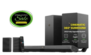 Nakamichi Shockwafe Elite7.2.4 Atmos Soundbar w 2 Wireless 8"Subs+eARC+SSEMax A- - Picture 1 of 8