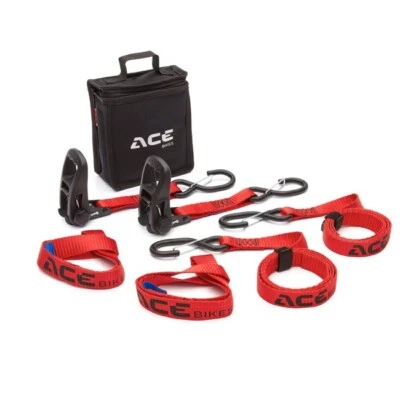 Paquete de correas de trinquete de amarre Acebikes Ratchet Pro para motocicleta - Imagen 1 de 4
